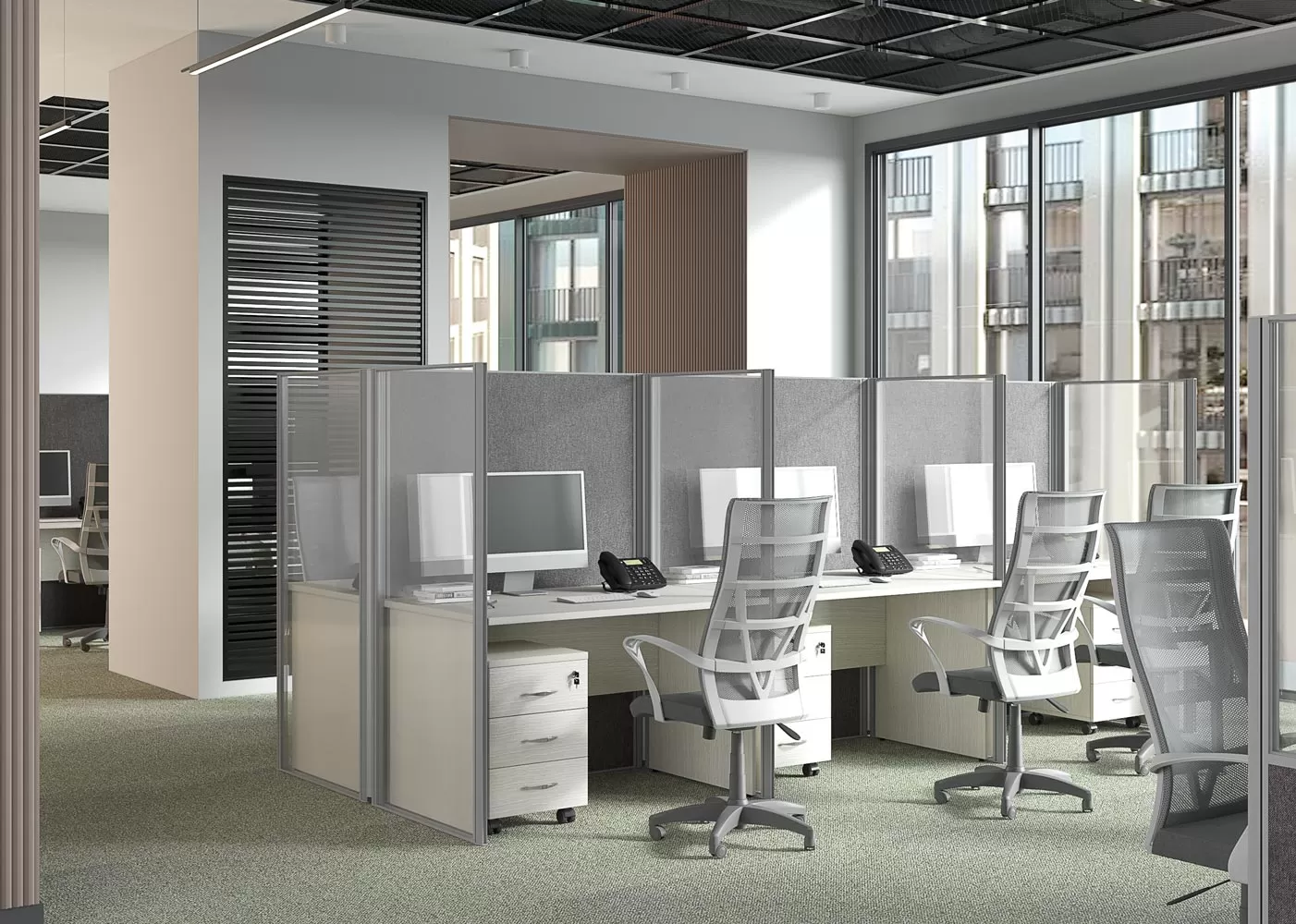 Офисные перегородки для зонирования